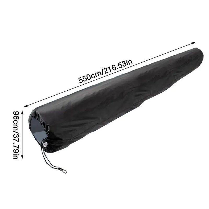 Housse enrouleur bâche solaire piscine noire, cordon de serrage, 16 à 20 pieds, 495 à 610 cm