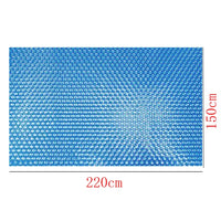 Bâche à bulles piscine rectangulaire ou ronde bleue, isolation thermique, 7 dimensions