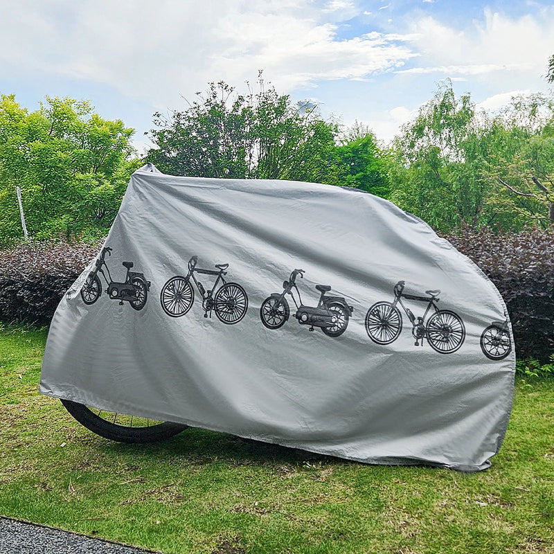 Housse de vélo toutes saisons en EVA résistant aux UV et au gel, gris ou noir, 200 x 100 cm