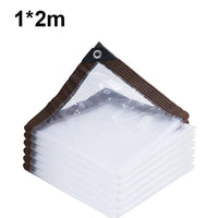 Bâche imperméable transparente en polyéthylène avec œillets pour balcon et serre, 6 tailles de 1 x 2 à 3 x 6 m