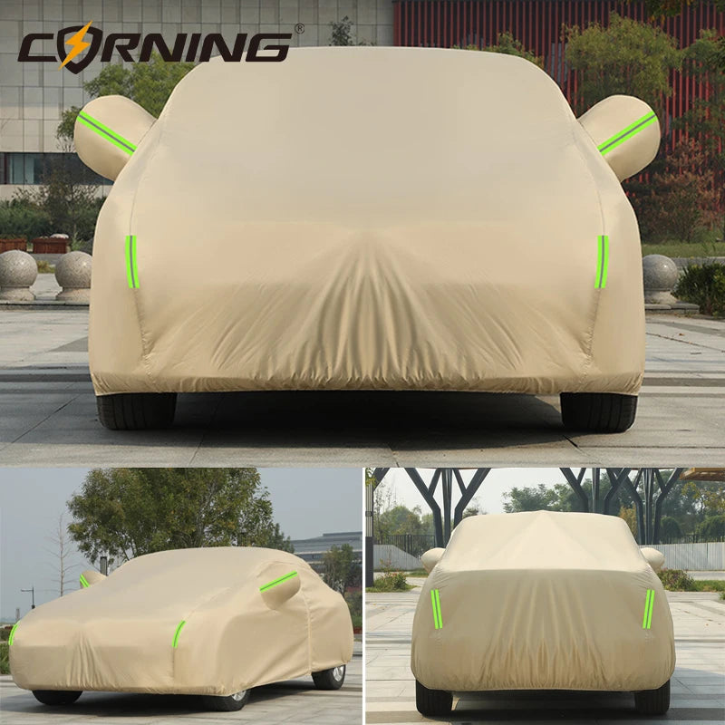 Housse voiture extérieur Oxford imperméable anti-UV et anti-neige, berline et SUV, 3 coloris