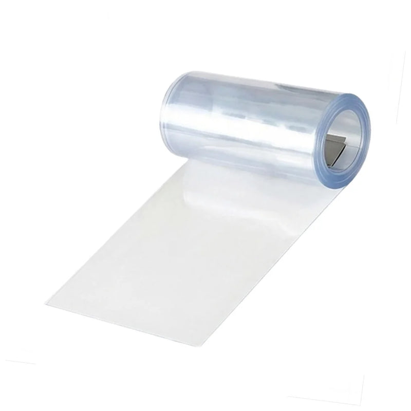 Bande de rideau PVC souple transparente 18 cm, longueurs 1,95 m, 2 m ou 2,10 m