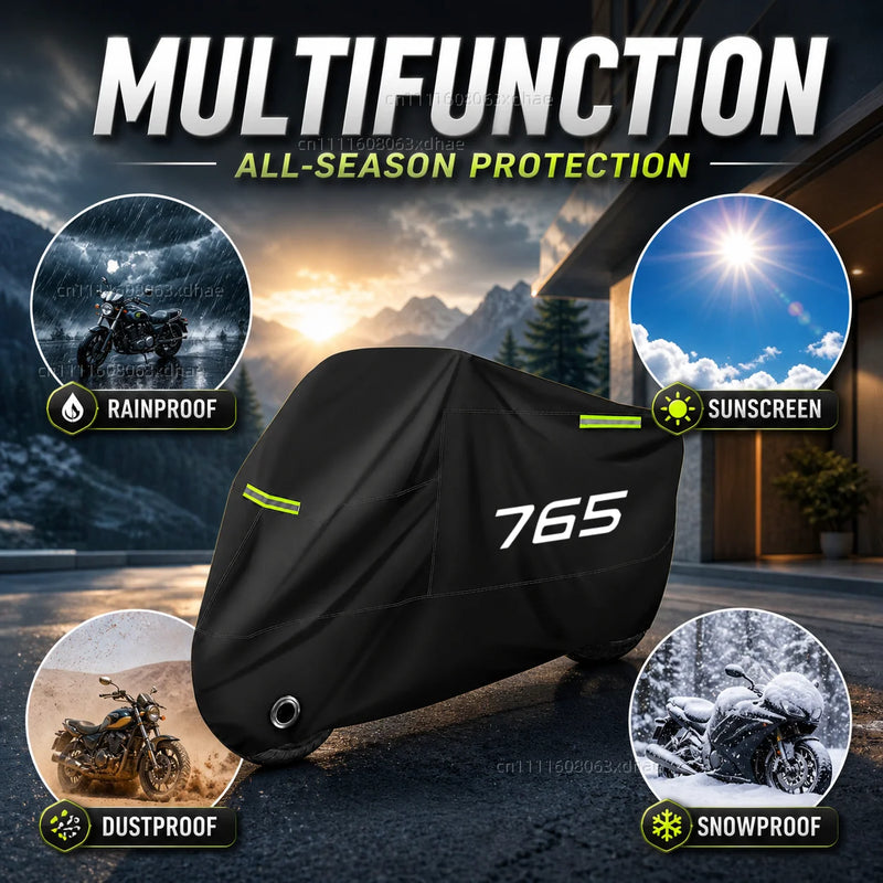 Housse moto pour Triumph Street Triple 765 et Daytona 675, Oxford 190T imperméable, 6 tailles