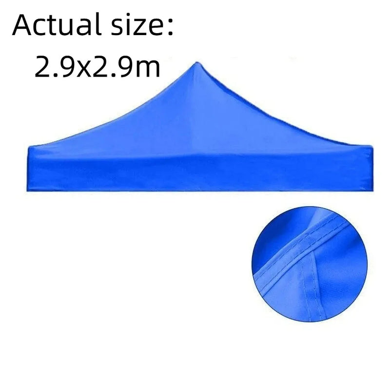 Toit de tonnelle pliante en Oxford 420D imperméable, rouge ou bleu, 3 tailles