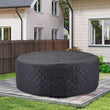 Housse spa gonflable ronde matelassée noire, Ø 208 cm et hauteur 70 cm