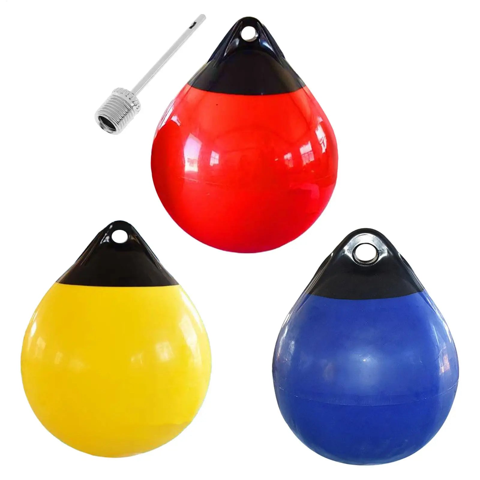 Bouée pare-battage gonflable en PVC, anti-collision, 25 x 30 cm, bleu, rouge ou jaune
