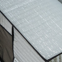 Housse de climatiseur extérieur en aluminium, façade en maille, 4 tailles de 75 à 96 cm