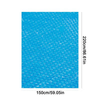 Bâche à bulles piscine ronde ou rectangulaire en PE, 8 tailles de 180 à 450 cm