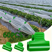 Clips pour bâche de serre en plastique vert, 60 pièces, tube de 5 ou 6 mm