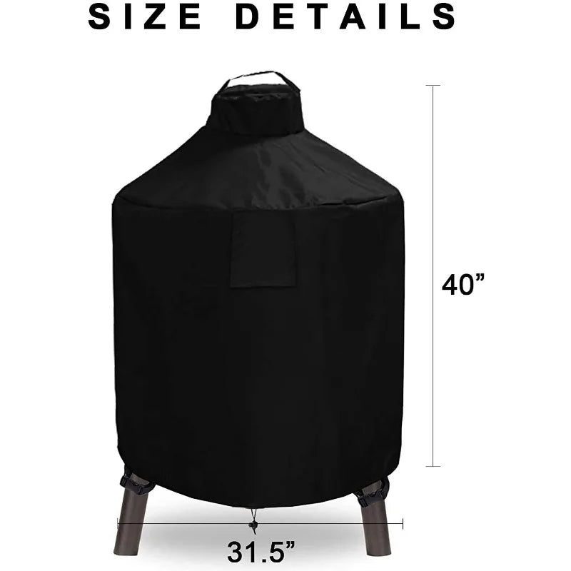 Housse barbecue pour Big Green Egg et Kamado Joe, Oxford 600D imperméable, 80 x 102 cm