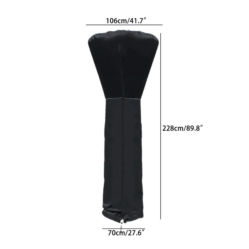 Housse de chauffage de terrasse imperméable et anti-UV, Oxford 210D, 221 à 240 cm