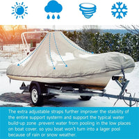 Poteaux de support de bâche de bateau 108 à 130 cm, sacs de lest, 8 sangles