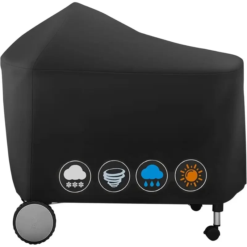 Housse barbecue pour Weber Performer Deluxe 22 pouces, polyester imperméable, 123 x 65 x 101 cm