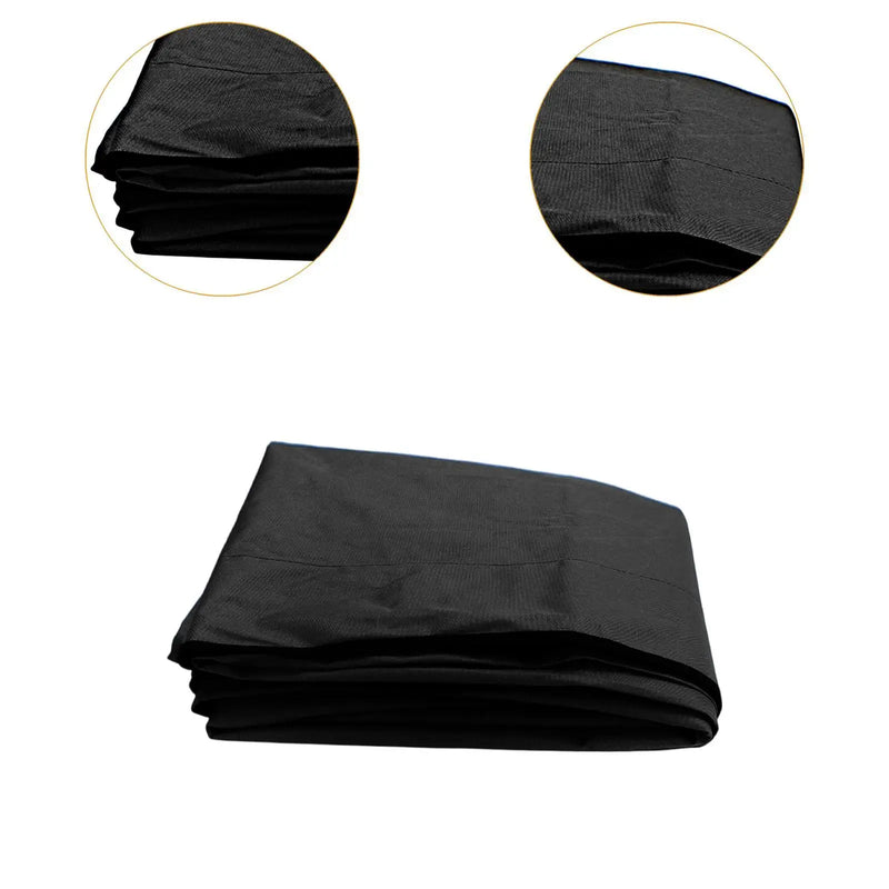 Toile de remplacement pour bimini de bateau 4 arceaux, noire, Oxford PVC, 4 tailles
