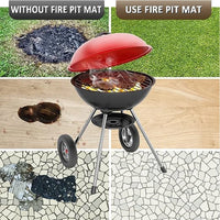 Tapis ignifuge foyer et barbecue en fibre de verre, 28 x 28 ou 45 x 45 cm