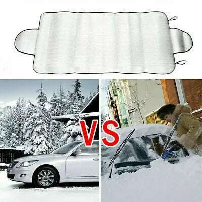 Bâche pare-brise antigel et anti-neige 145 x 90 cm, aluminium 4 couches pour voiture