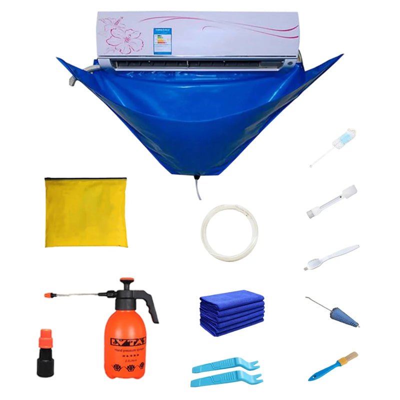 Kit de nettoyage de climatiseur avec housse Oxford imperméable, 98 ou 118 cm, 4 versions