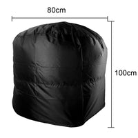 Housse barbecue ronde Oxford imperméable anti-UV à cordon, 58 x 77 ou 80 x 100 cm