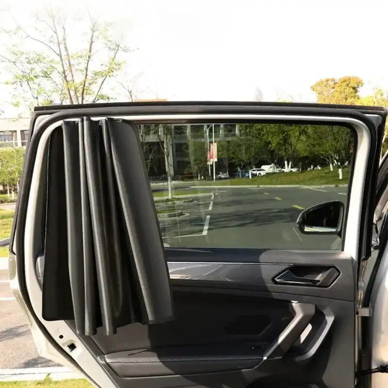 Pare-soleil magnétique vitres latérales voiture, 2 pièces, anti-UV et anti-éblouissement