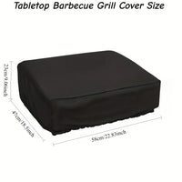 Housse plancha de table imperméable noire avec cordon, 58 x 47 x 23 cm