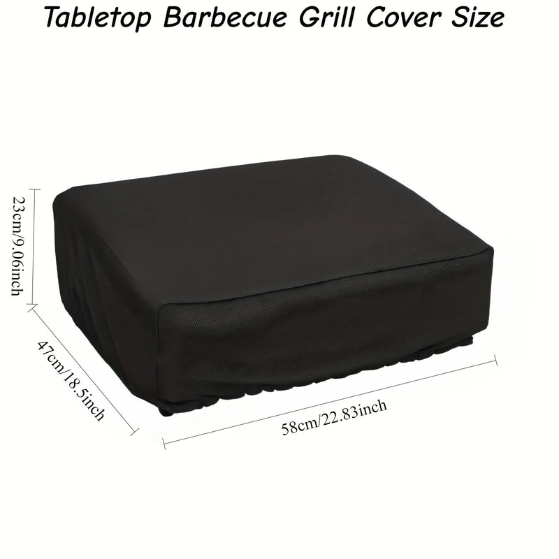 Housse plancha de table imperméable noire avec cordon, 58 x 47 x 23 cm