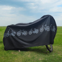 Housse de vélo toutes saisons en EVA résistant aux UV et au gel, gris ou noir, 200 x 100 cm
