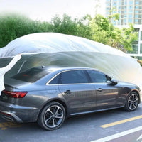 Housse de voiture jetable transparente en PE, ourlet élastique, anti-pluie et anti-poussière, S à XL