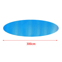 Bâche à bulles piscine ronde 240 ou 300 cm en film PE isolant anti-poussière