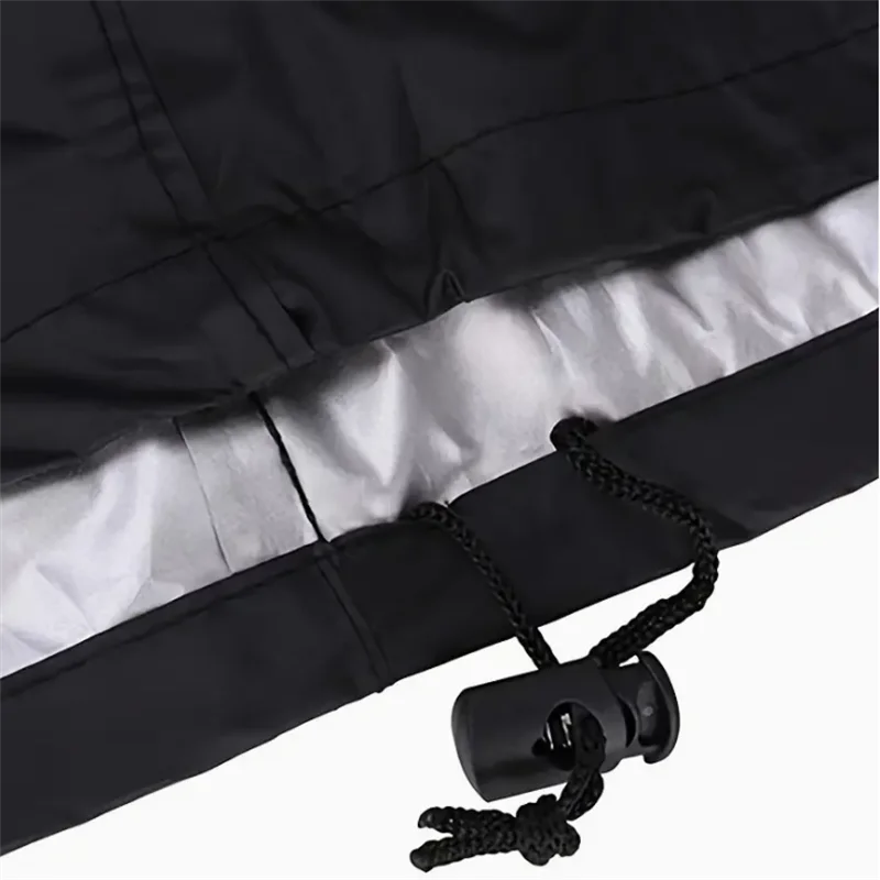 Housse barbecue à gaz noire imperméable en polyester, 77 x 67 x 110 cm