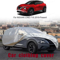 Housse voiture pour Nissan X-Trail, Patrol, Juke et Murano, Oxford argentée imperméable