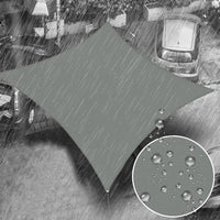 Voile d'ombrage rectangulaire ou carrée anti-UV en Oxford, de 2 x 2 à 6 x 4 m