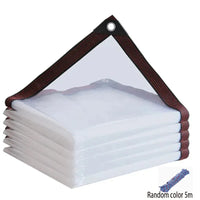 Bâche transparente PE à œillets anti-UV, 10 tailles, 2 x 2 à 4 x 4 m