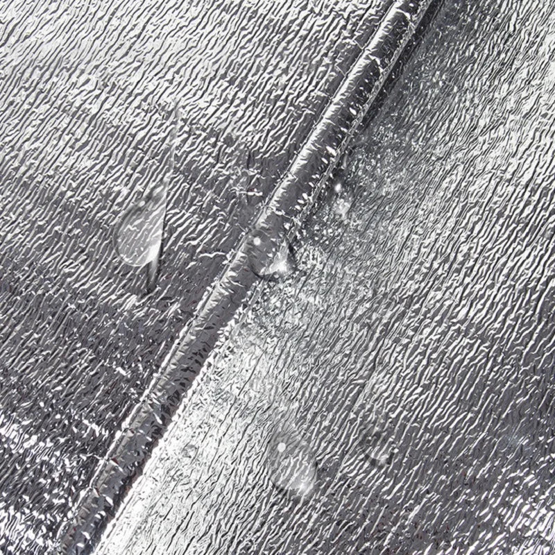 Bâche pare-brise anti-neige et anti-UV 200 x 70 cm, film aluminium PE, rabats antivol