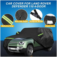 Housse de voiture pour Land Rover Defender 110, 4 portes 2020-2023, imperméable, coupe-vent, polyester 210T