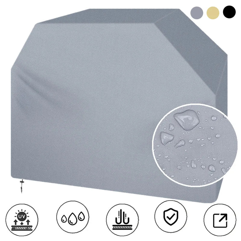 Housse de barbecue à gaz 147 x 61 x 122 cm en Oxford 190D imperméable