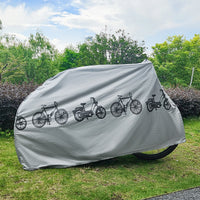 Housse de vélo toutes saisons en EVA résistant aux UV et au gel, gris ou noir, 200 x 100 cm