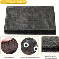 Filet d'ombrage 12 broches anti-UV à œillets, 85 à 90 % d'ombre, 5 coloris, 16 tailles