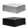 Housse spa carré universelle imperméable anti-UV en polyester, argent ou noire, 7 tailles