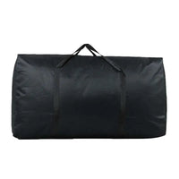 Grand sac de rangement noir 80 x 48 x 25 cm, fermeture éclair, tissu Oxford