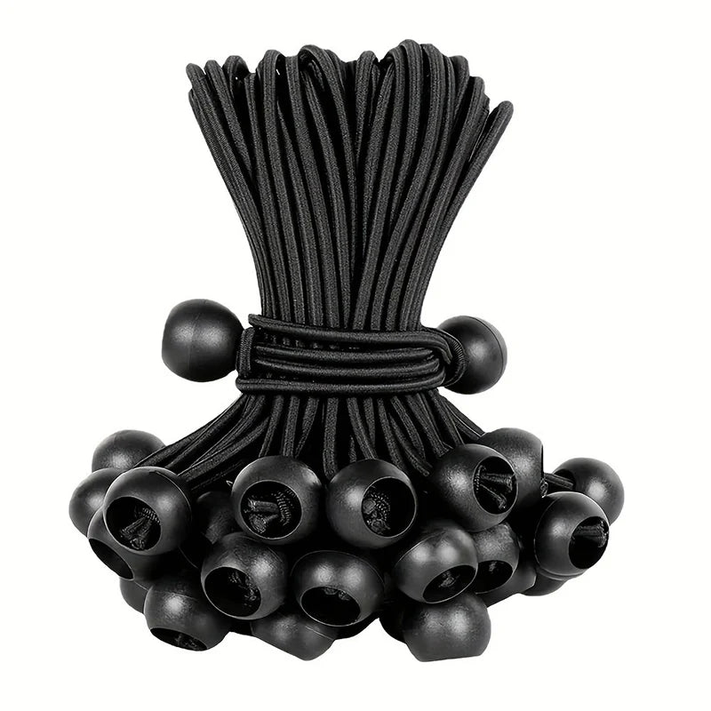 Sandows à boule 15 cm pour bâche et tente, 4 coloris, lot de 2 à 10