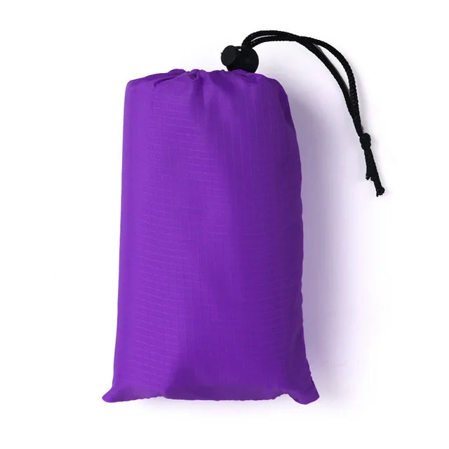 Bâche de camping ultralégère polyester 210T, 6 points d'attache, 4 tailles, 8 coloris