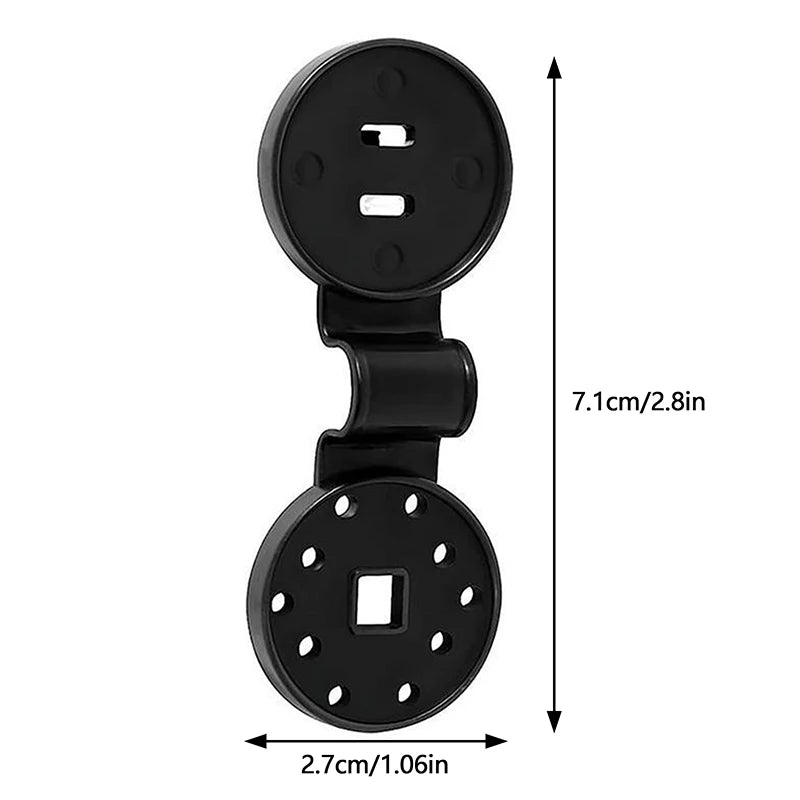 Clips pour filet d'ombrage en polypropylène noir, lot de 100, 2,7 x 7,1 cm