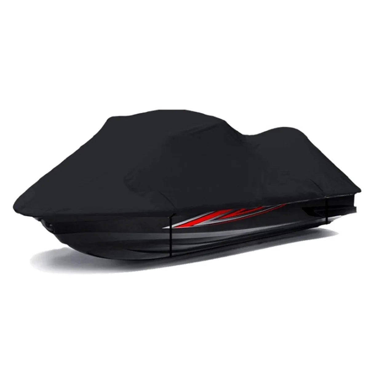 Housse jet ski remorquable en Oxford 210D noire, 3 tailles de 3,6 x 2,5 à 4,2 x 3 m