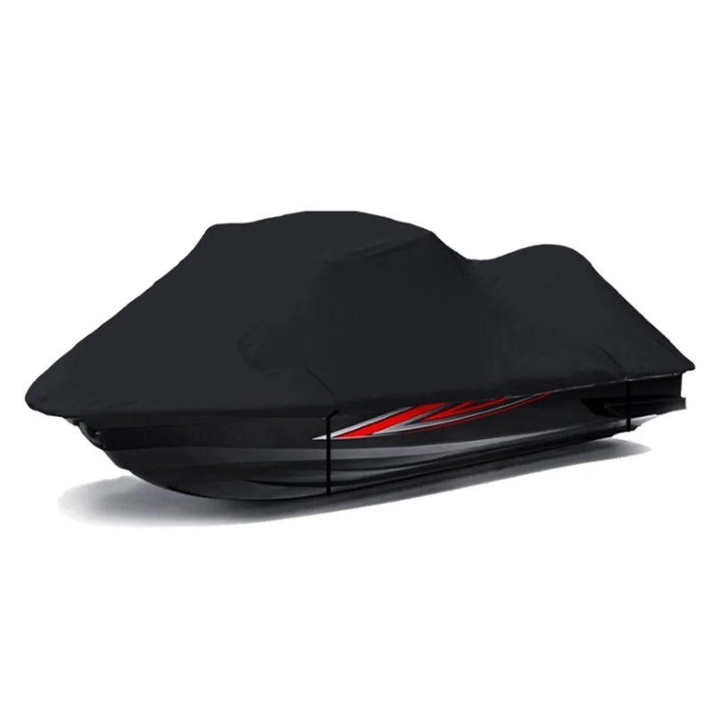 Housse jet ski remorquable en Oxford 210D noire, 3 tailles de 3,6 x 2,5 à 4,2 x 3 m