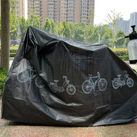 Housse de vélo et moto étanche, pluie et soleil, grise ou noire, 200x100 cm