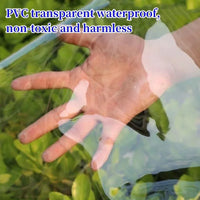 Bâche transparente anti-déchirure pour patio, jardin et poulailler, 4 tailles de 2 x 2 à 3 x 4 m