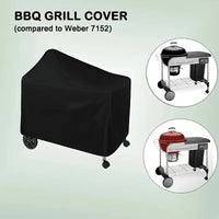 Housse barbecue pour Weber Performer Deluxe 22 pouces, polyester imperméable, 123 x 65 x 101 cm
