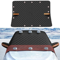 Protection pare-brise magnétique 12 aimants, 238x218 cm, anti-givre et anti-neige pour voiture, SUV et monospace