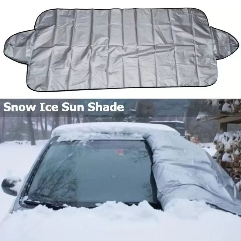 Housse de pare-brise antigel universelle à rabats de portières, anti-neige et anti-glace
