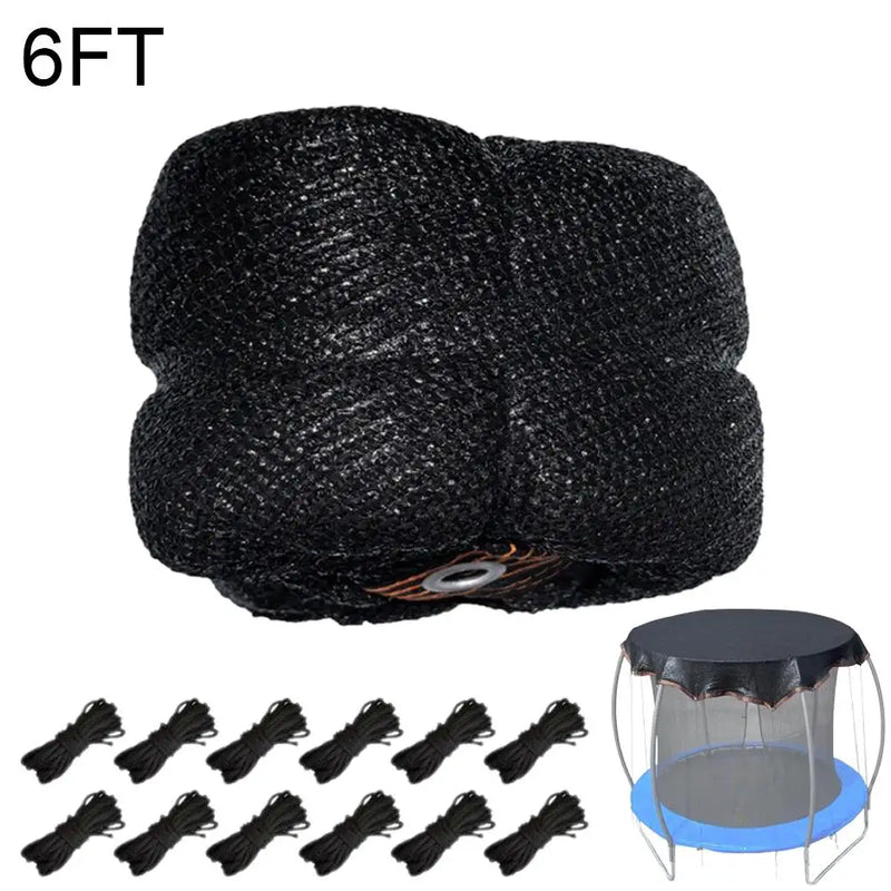 Housse trampoline pare-soleil en filet maille anti-UV, pour trampoline de 1,83 à 4,88 m